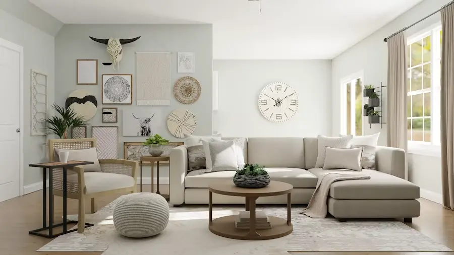 Elegant dining space with soft natural light